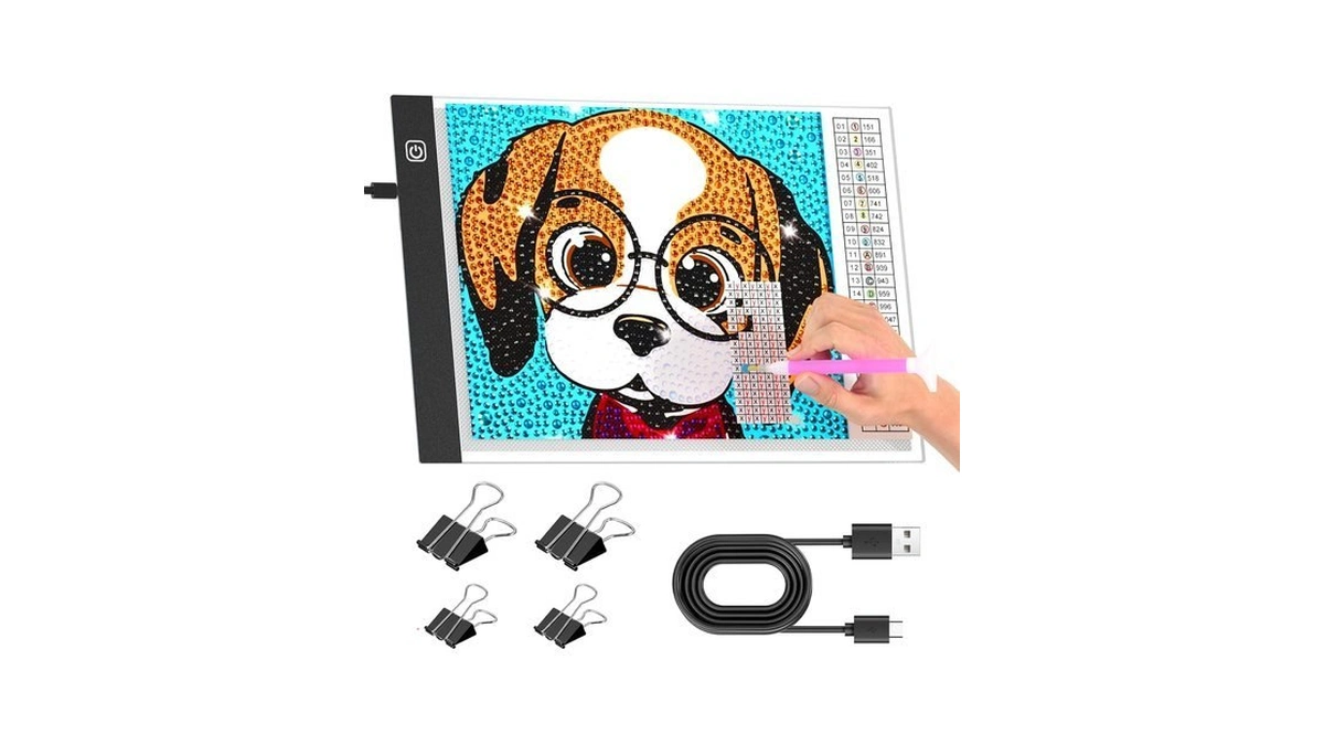 Comzler A4 Led Light Board, 3 Level Dimmable Brightness Usb