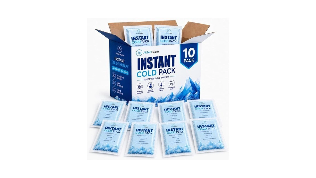 10 Pack Instant Ice Packs For Injuries Disposable First Aid