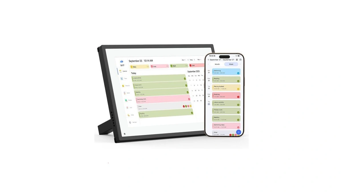 10.1" Digital Calendar Schedule Planning Interactive Touchscreen Digital Frame Weekly