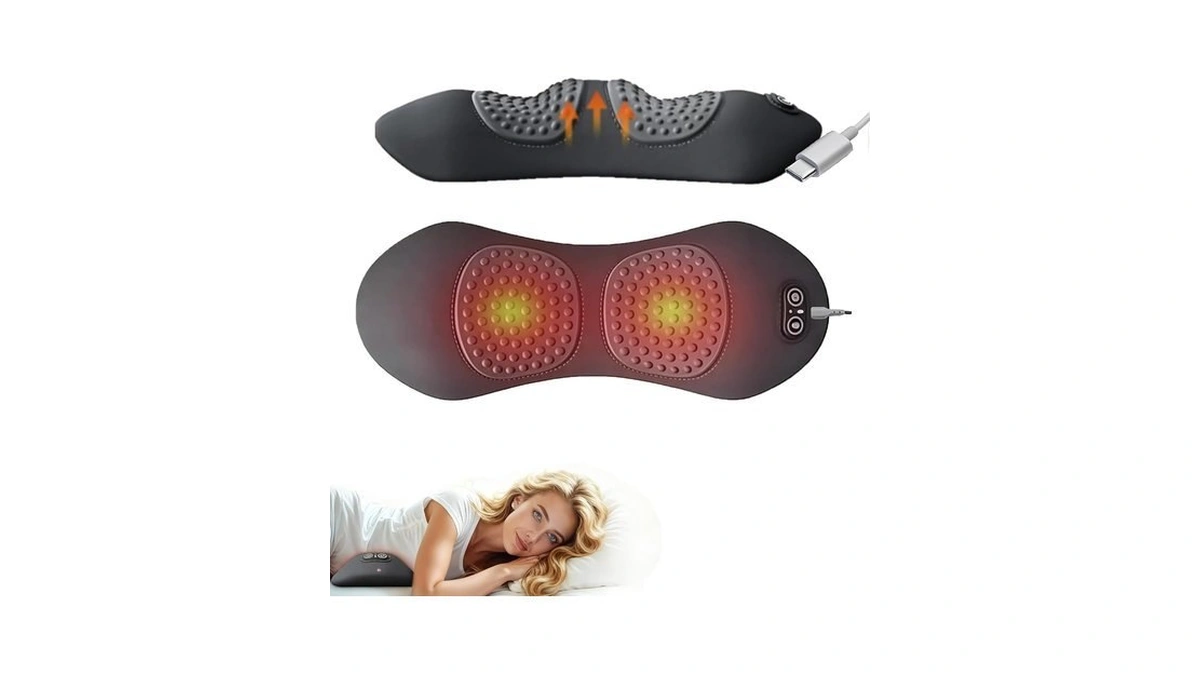 Back Massager For Sciatica Pain Relief, 3-in-1 Lumbar Support Device