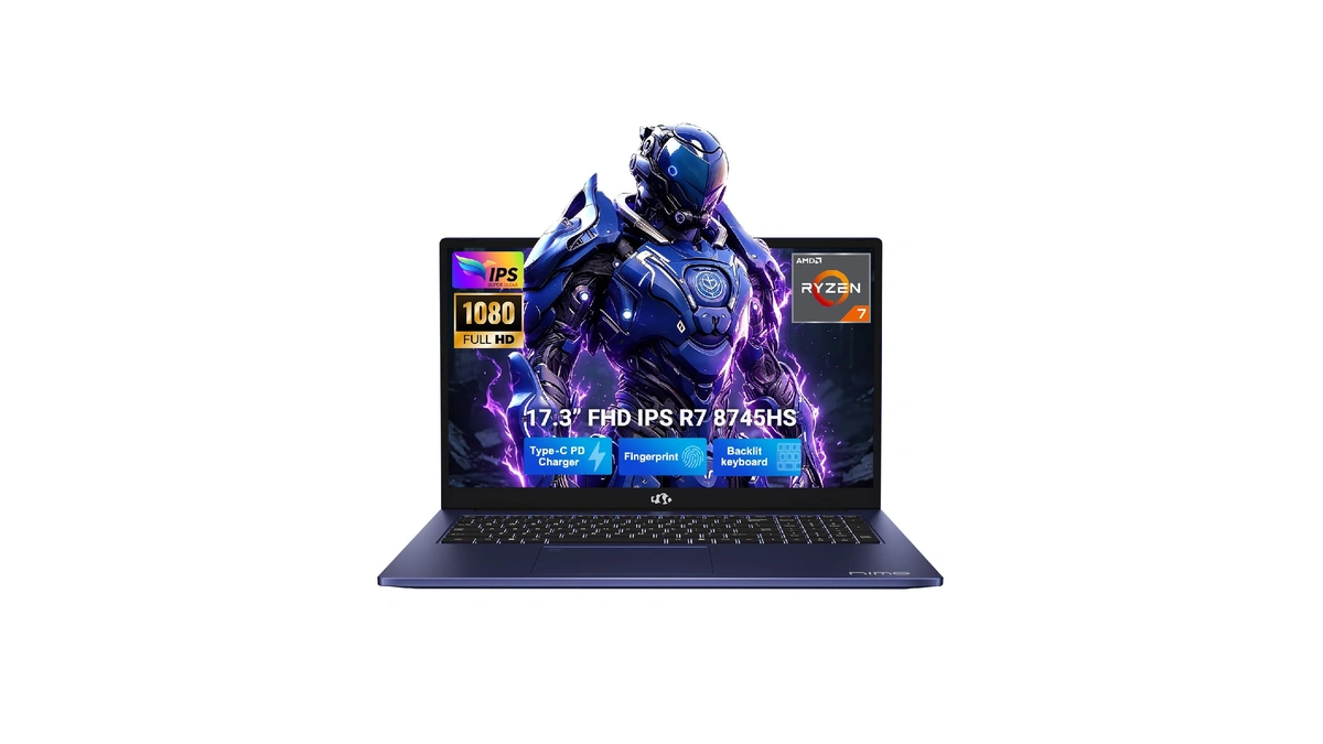 Nimo 17.3" Light Gaming-ai-laptop, Amd R7-8745hs (up To 4.9ghz Beat