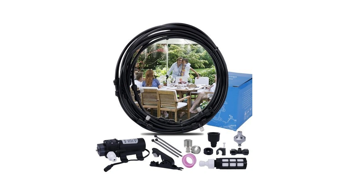 Fogland Pump Misting System: Outdoor Misting System 49ft Misting Cooling