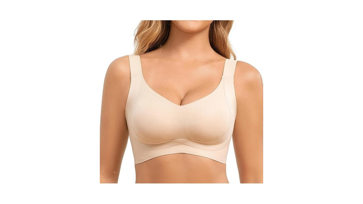 Fittingirls Plus Size Push Up Supportive Wireless Bras Comfort Soft