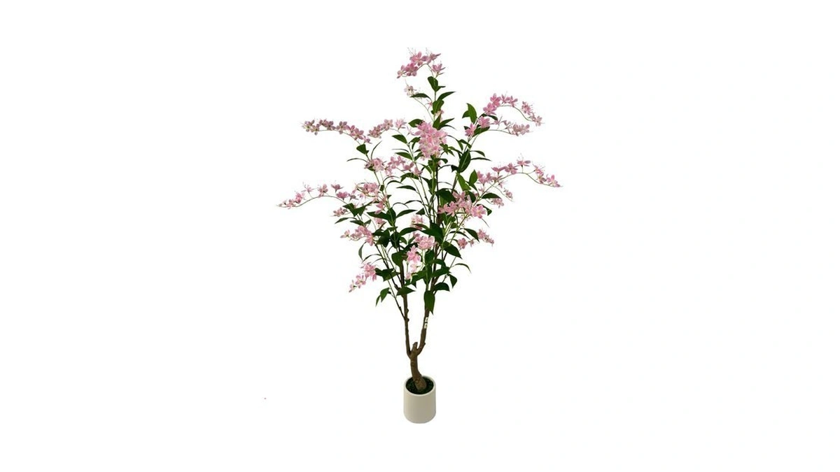 Viggda 6ft Artificial Pink Jasmine Potted Tree