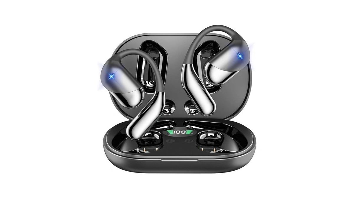 Open Ear Bone Conduction Headphones，,over Ear Earbuds With Ergonomic Earhook,bluetooth