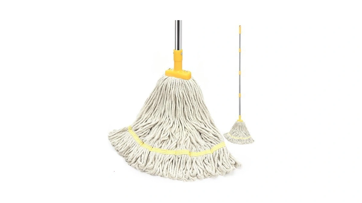 Sobonne Indoor Cotton Mop With Strings For Floor Cleaning