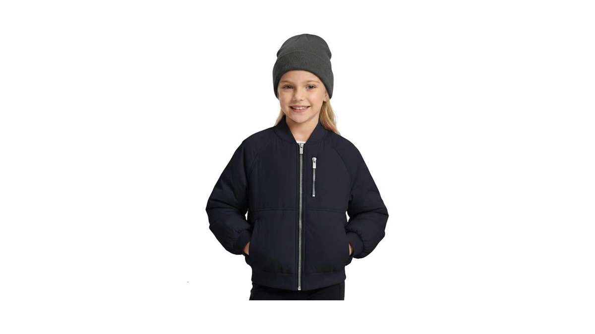 Welaken Girls Lightweight Puffer Bomber Jacke...