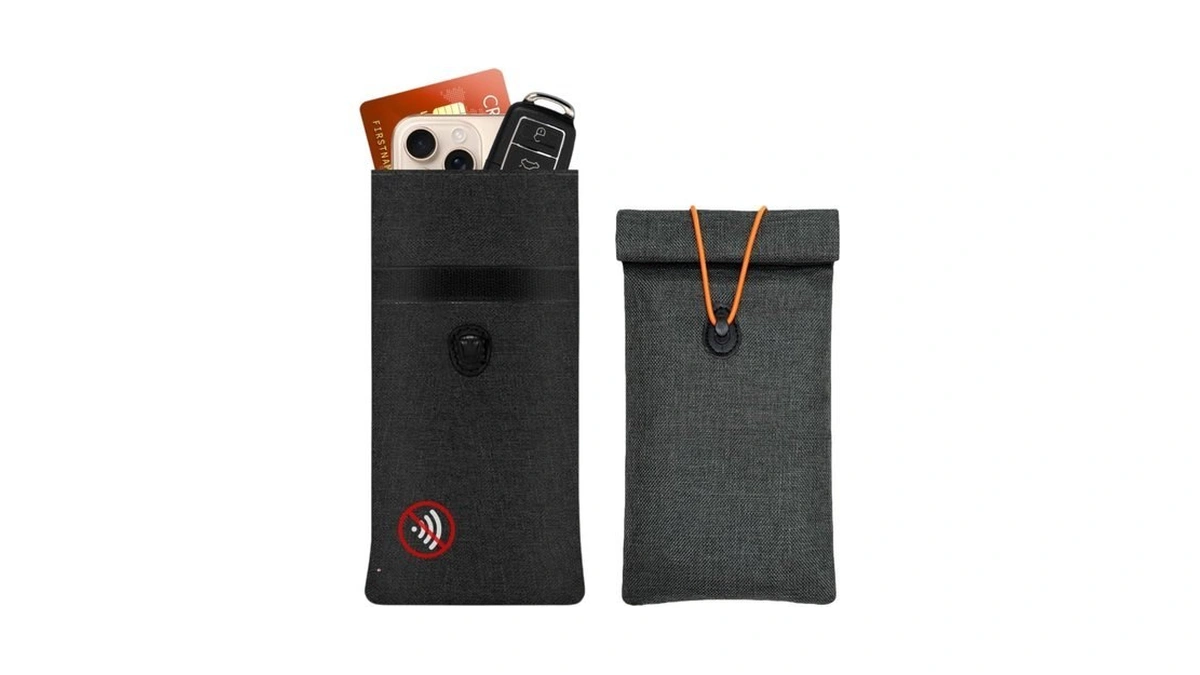 Qisitaup Faraday Bag 2-pack For Iphone, Signal Blocker Pouch Stops
