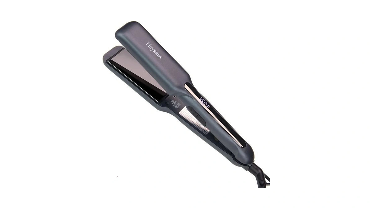 Heysam Titanium Ceramic Flat Iron Hair Straightener1.6 Inch, Dual Voltage