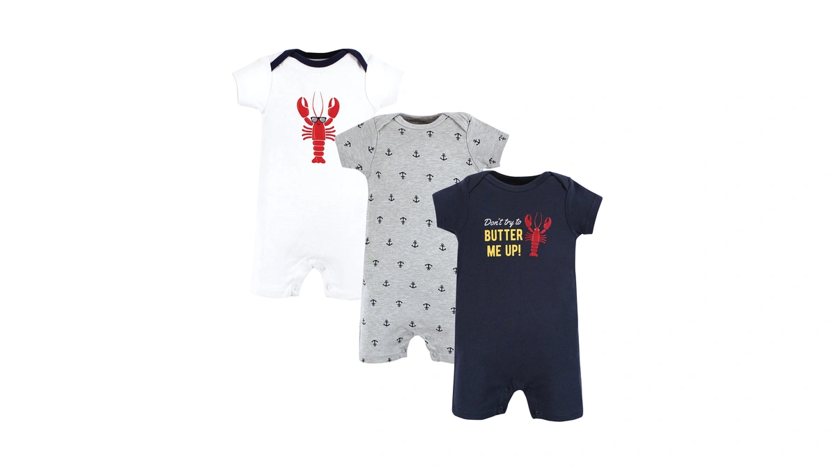 Hudson Baby Unisex Baby Cotton Rompers Casual Dress, Butter Me