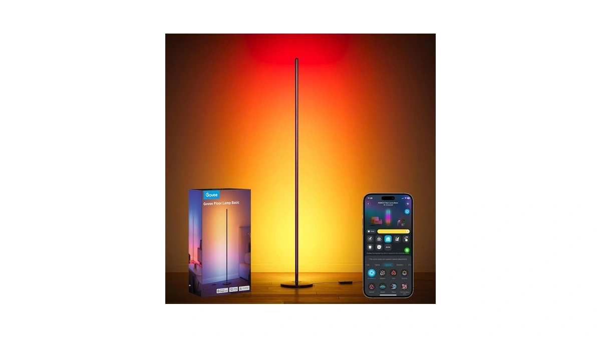 Govee Rgbic Floor Lamp Basic, 1000lm Led Corner Lamp, Black