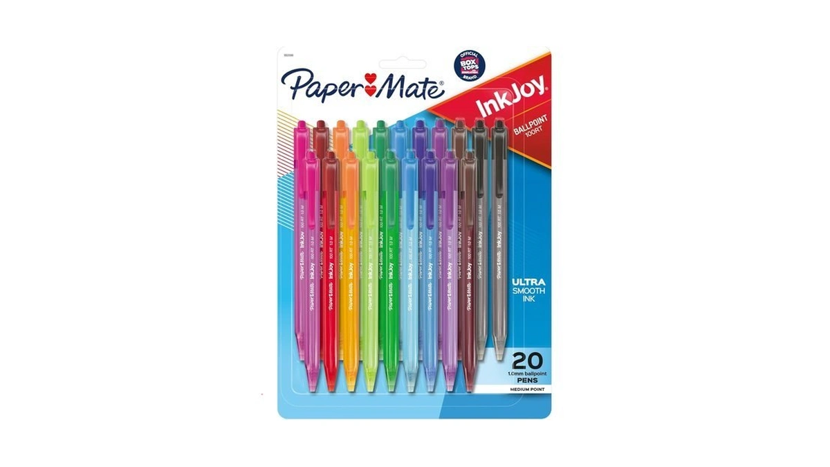 Paper Mate Inkjoy 100rt Retractable Ballpoint Pens, Medium Point (1.0mm),