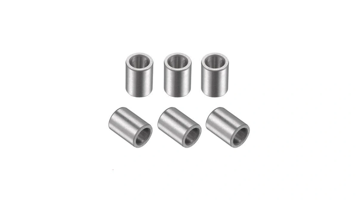 Uxcell Sleeve Bearings 4mmx6mmx8mm Chrome Steel Oilless Bushing 6pcs