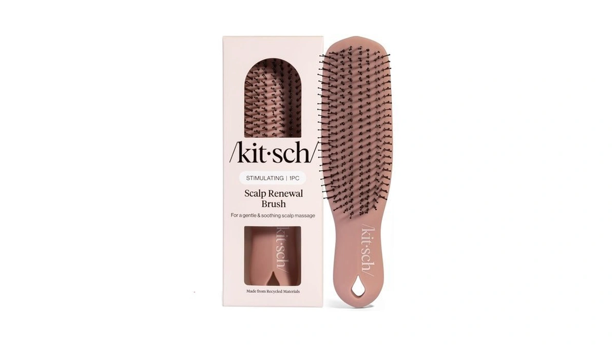 Kitsch Scalp Renewal Brush - Hairbrush Scalp Massager - Terracotta
