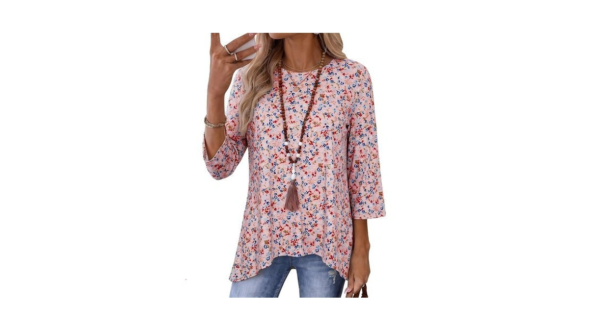 Totatuit Fall Tops For Women 3/4 Length Sleeve Trendy Ladies