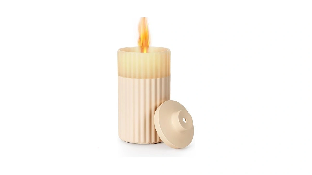 Essential Oil Diffuser, Flameless Candle Diffuser With Auto Off Function