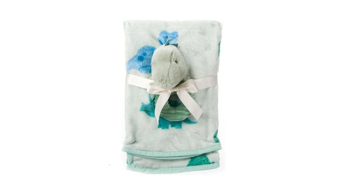 The Petting Zoo Dinosaur Blanket Stuffed Animal Plushie, Kids Gifts,