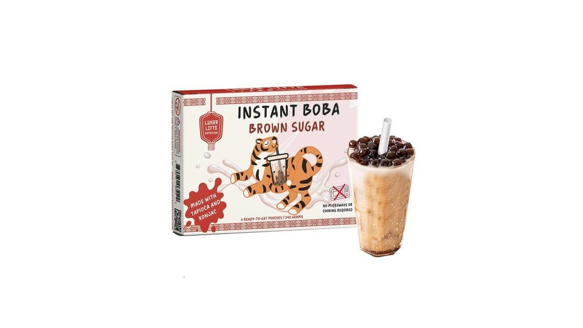 Lunar Lifts Instant Brown Sugar Boba, Konjac And Tapioca, Vegan