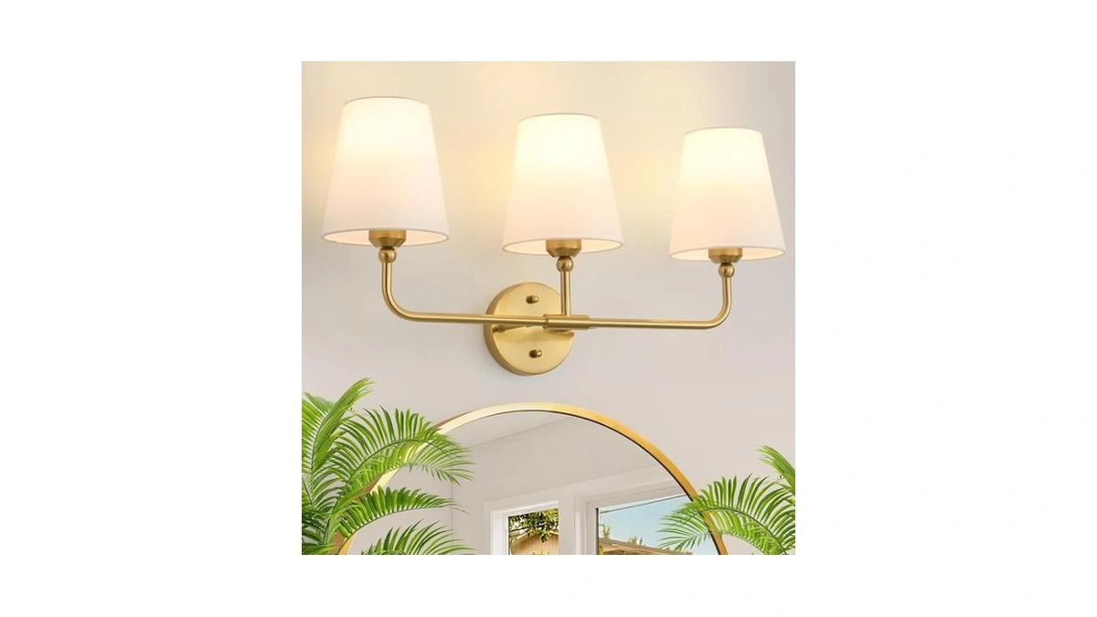 Bathroom Light Fitures -light Brushed Gold Va...