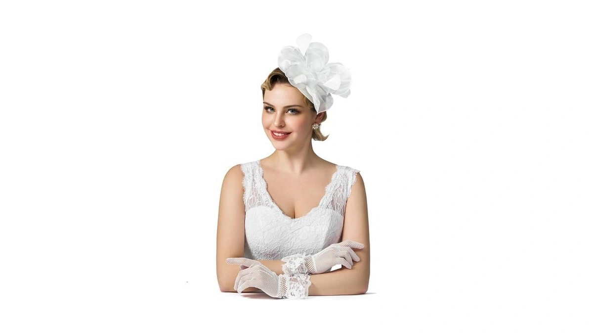 Sweetv Fascinators Hats For Women Tea Party Hat And Gloves