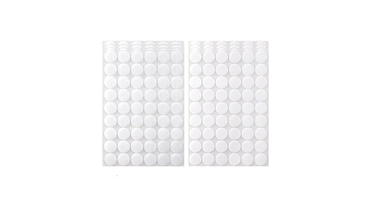 600pcs Hook And Loop Sticky Dots, 0.6-inch Hook & Loop