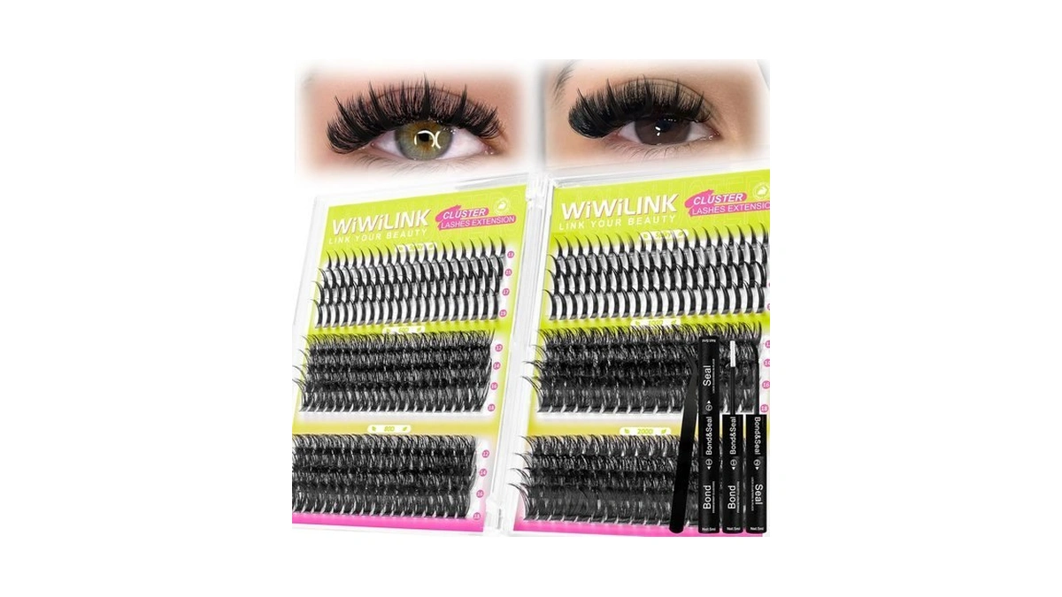 Lash Clusters Kit With Spikes Lashes Clusters Wispy 60d+80d+100d+200d Manga