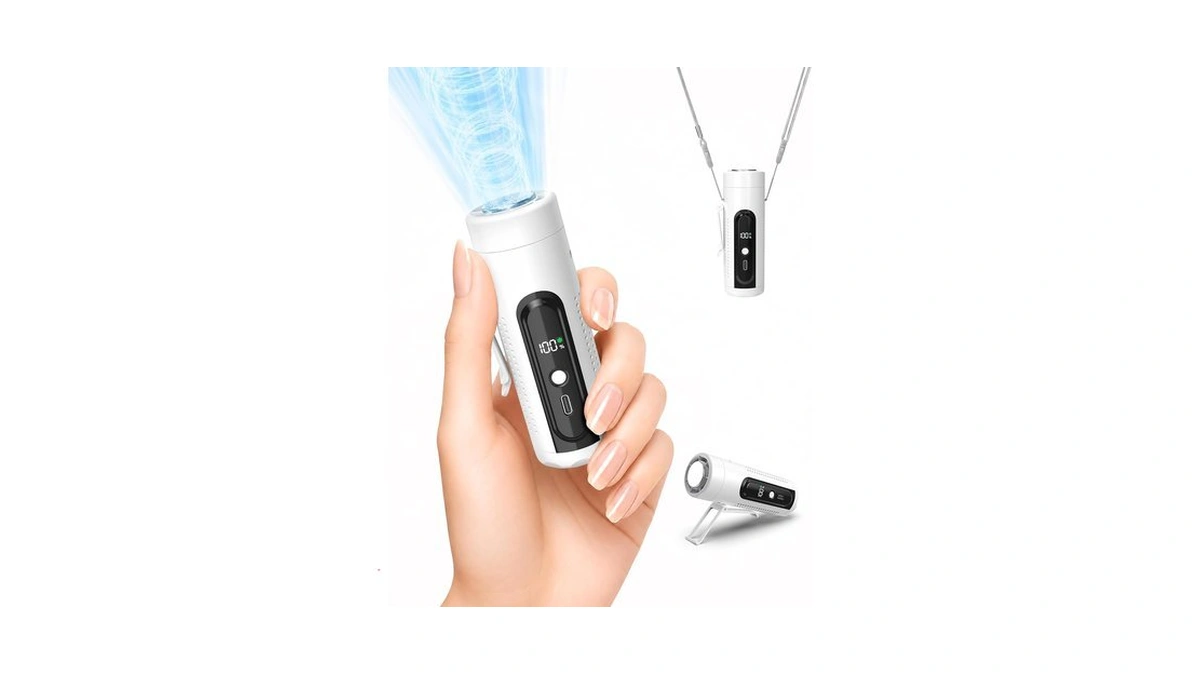 Vaettlo Clip On Waist Fan, Mini Portable Pocket Fan With