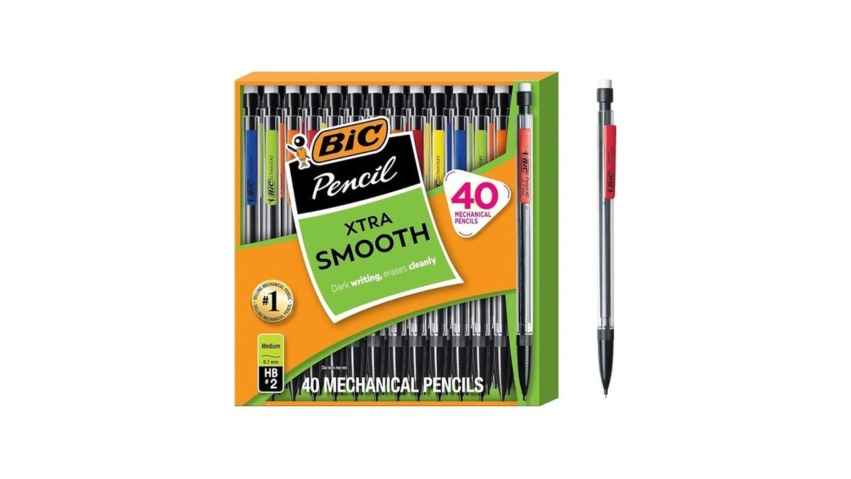 Bic Xtra Smooth Mechanical Pencil, 0.7 Mm Medium Point, 40-count