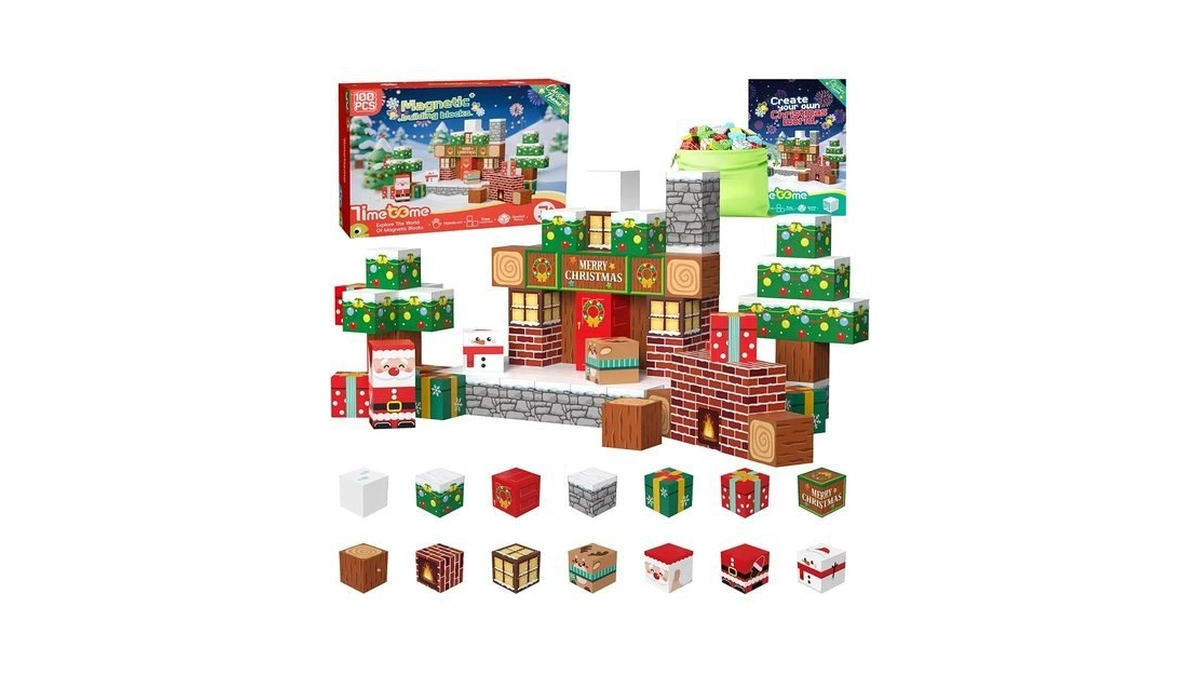 Timetome Magnetic Building Blocks, 100pcs