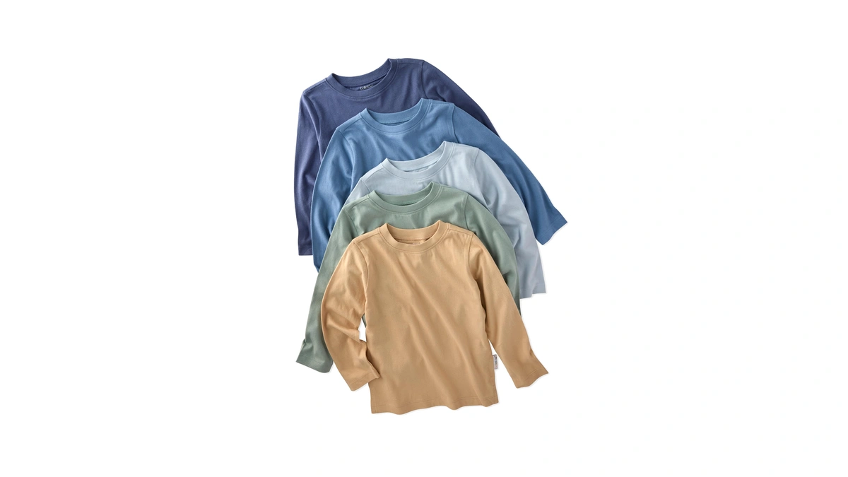 Butterblu London 10-pack Long Sleeve T-shirtsβ 100% Organic Cotton Tees