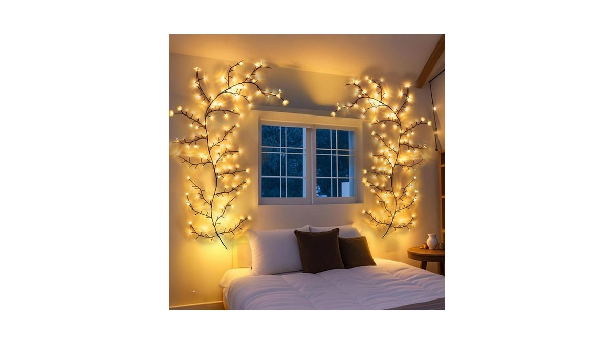 Vantreegao Enchanted Willow Vine Lights With Remote, Christmas Branch Lights