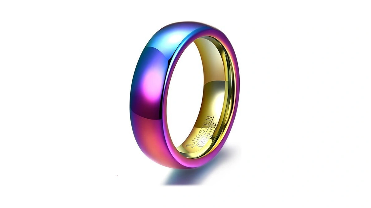 Hxnibatsar Classic 2mm 4mm 6mm Tungsten Carbide Wedding Band Ring