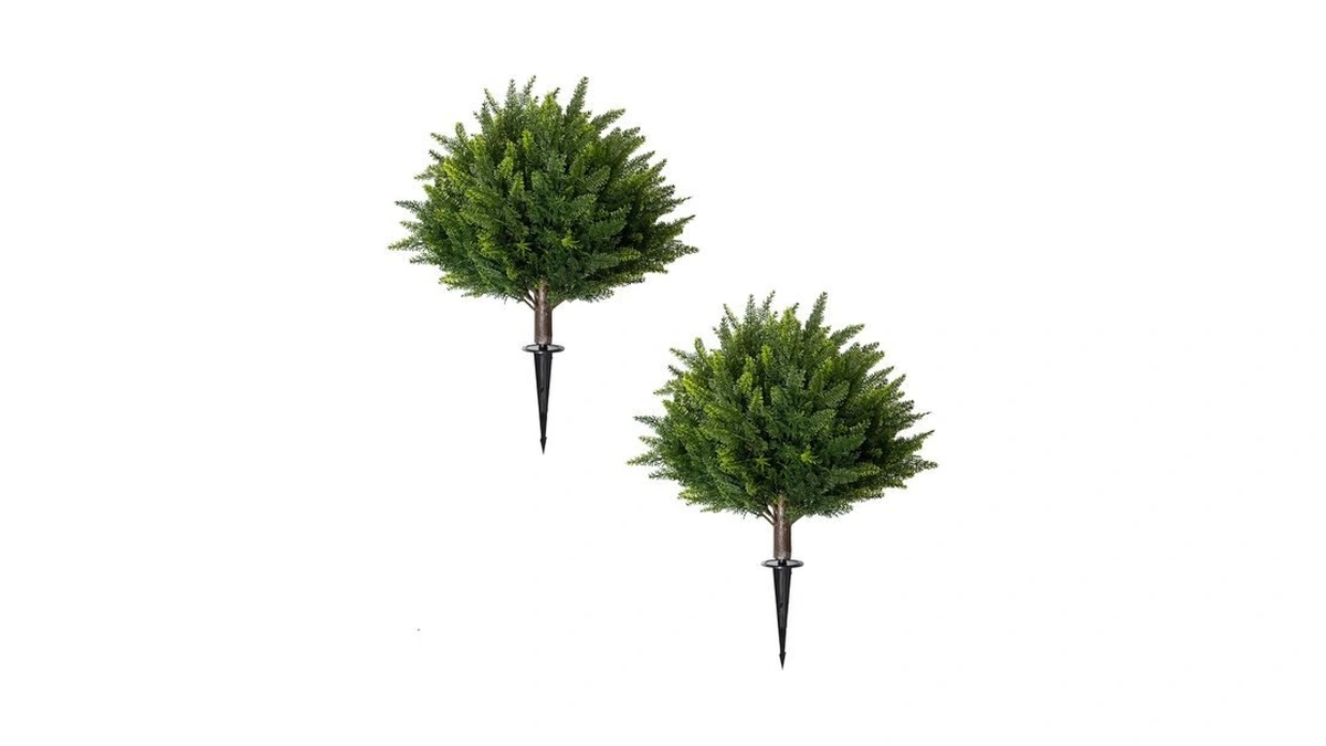 Bcblf Faux Topiary Balls Outdoor Set Of 2, Boxwood Plants