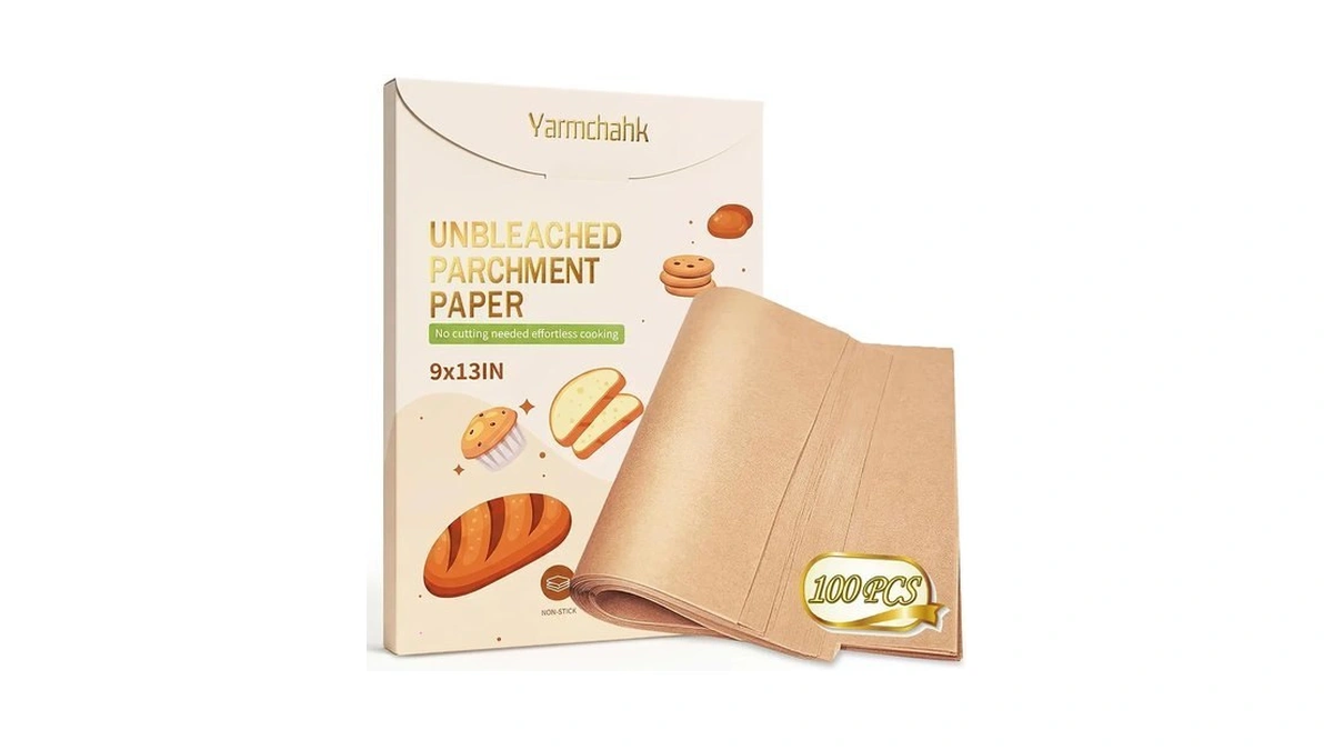 Yarmchahk 100pcs 9x13 Inch Unbleached Parchment Paper For Cooking,baking