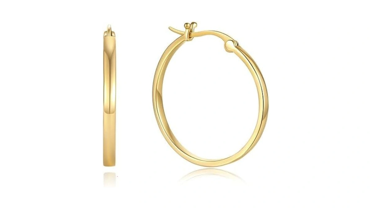 14k Gold Hoop Earrings For Women Trendy Gold Earrings For