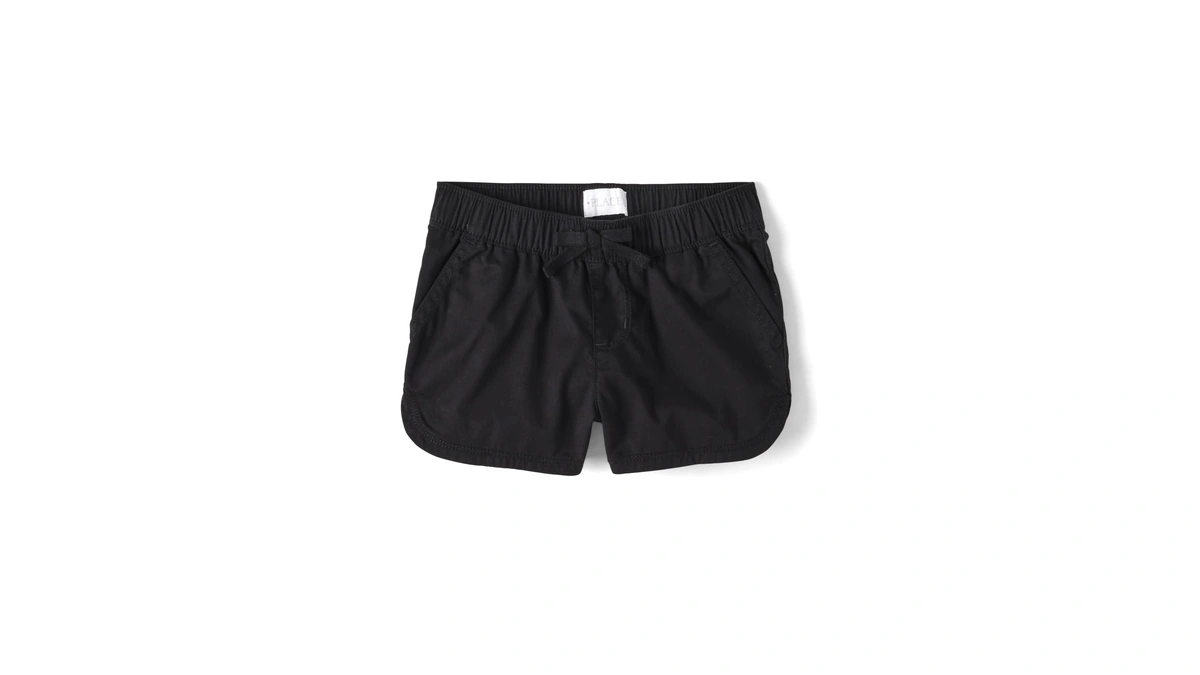 The Children's Place,solid Pull On Shorts,black,6x/7