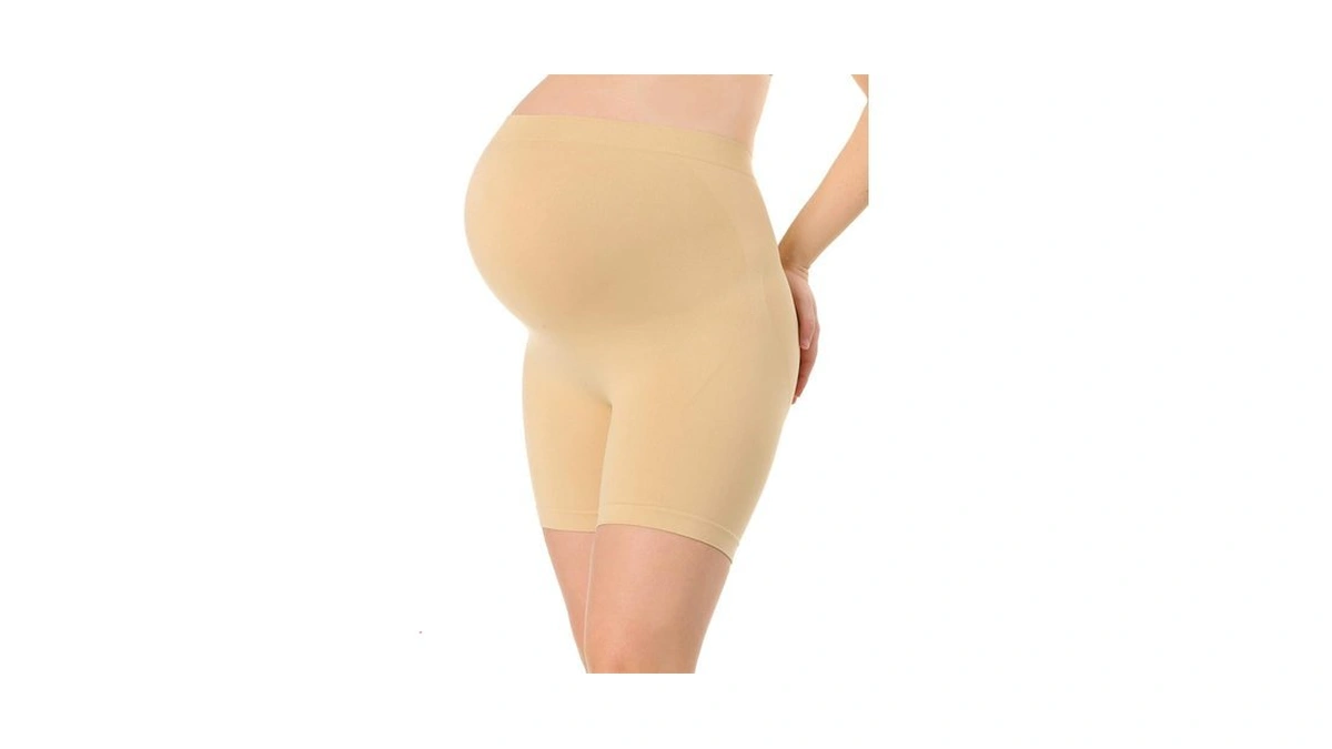 Motherhood Maternity Women’s Seamless Support Maternity Underwear, Nude, 2x