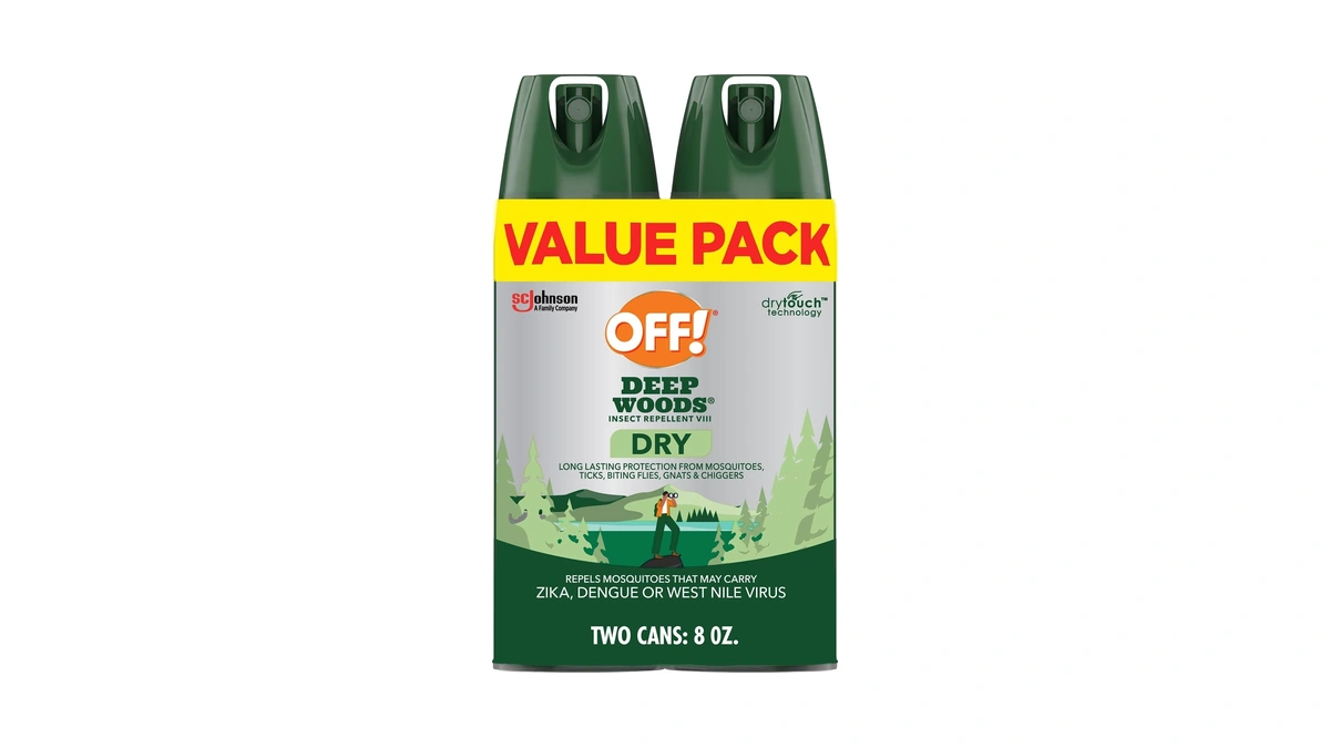 Off! Deep Woods Insect Repellent Aerosol, Dry, Non-greasy Formula, Bug