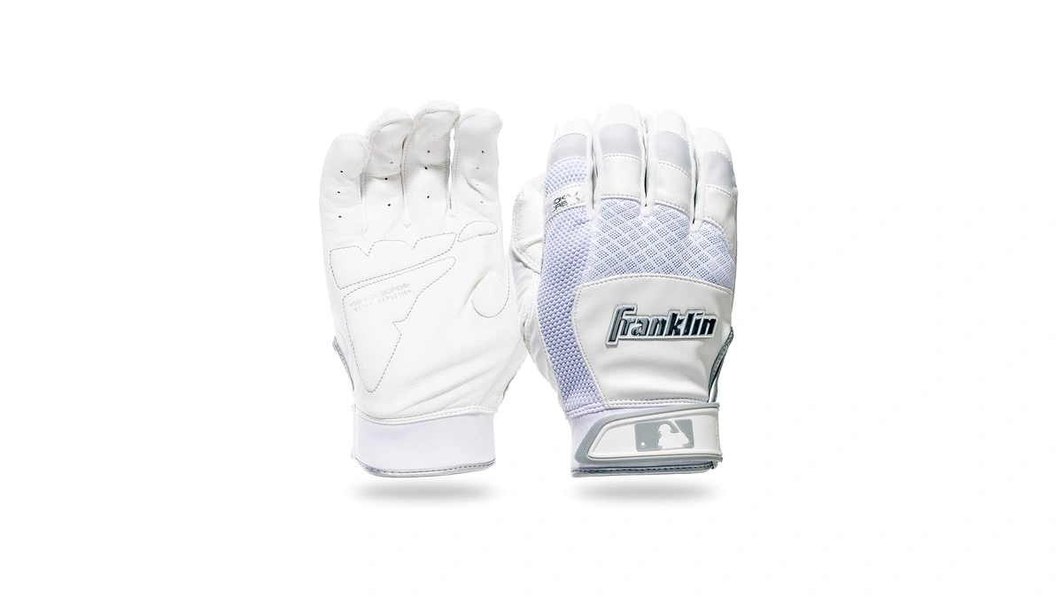 Franklin Sports Adult Mlb Shok-sorb X Batting Gloves, Adult Large,