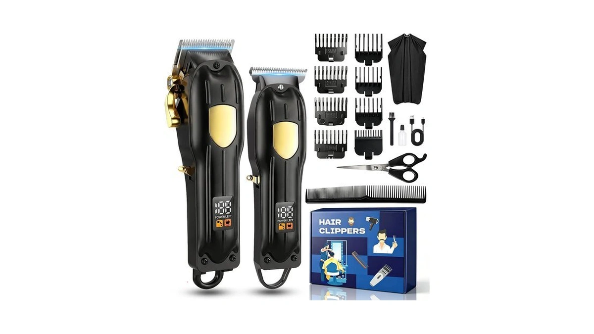 Shyeeh Hair Clippers For Men Set, Hair Trimmer & Beard