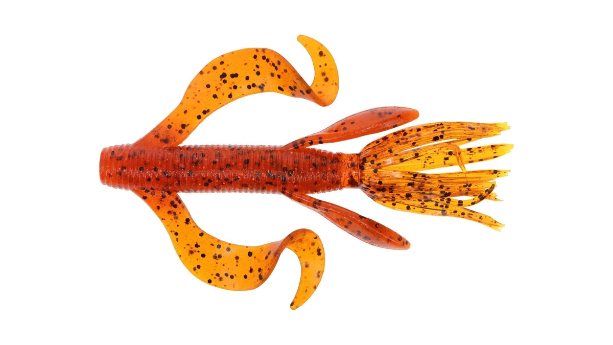 Yamamoto 4" Kreature Cowboy Fire Craw (7 Pack)
