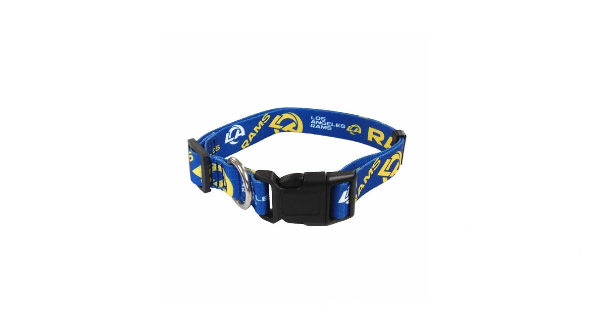 Littlearth Nfl Los Angeles Rams Pet Collar, Team Color, Large