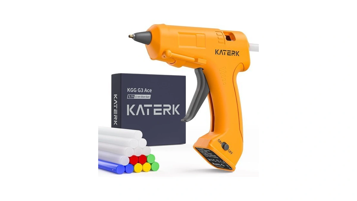 Katerk 3.7v Cordless Hot Glue Gun Kit With 15 Glue