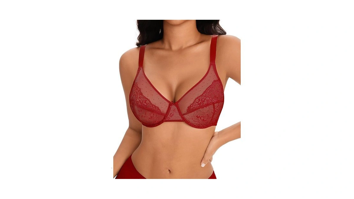 As Fairy Lace Underwire Bras For Women Full Coverage Minimizer