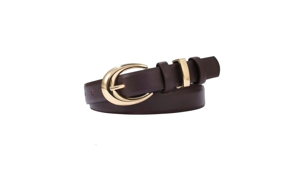 Konquwa Women's Cow Leather Belt For Jeans Pants Fashion Ladies