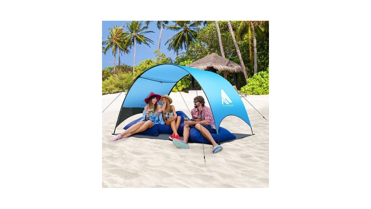 Beach Tent - Beach Shade Canopy Compact Fold (16.9x3.9″), Own
