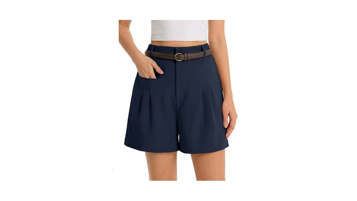 Cicy Bell Dress Shorts For Women High Waisted Dressy Casual