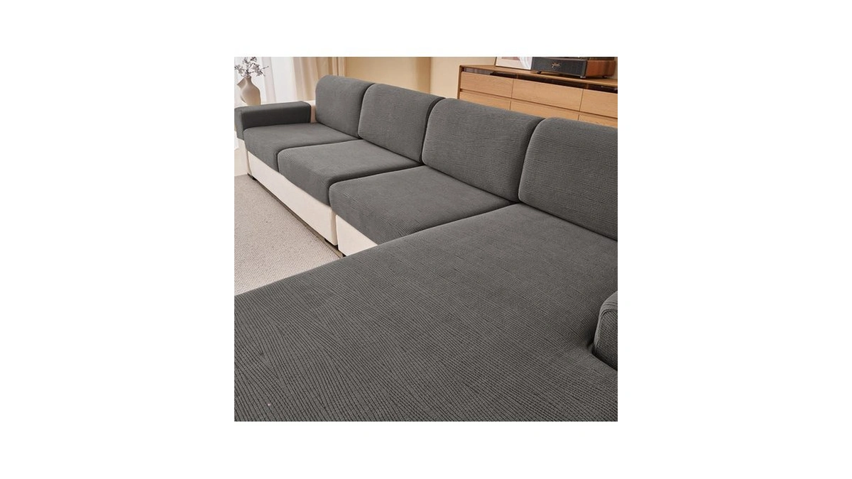Kavikon Sofa Cushion Covers, Stretch Sectional Couch Slipcovers Washable