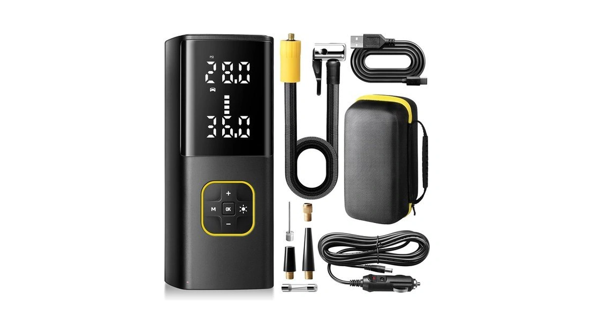 Zune Lotoo Rechargeable Tire Inflator Portable Air Compressor For Car