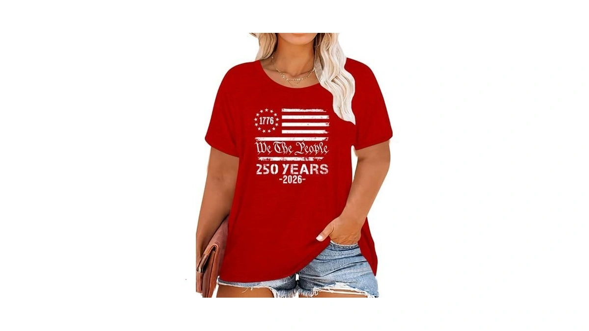 250 Years Tshirt Women: Plus Size American Flag Shirts We